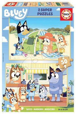 Drvene puzzle Bluey Educa