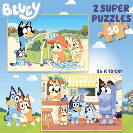 Puzzle za otroke - Lesene puzzle Bluey Educa_1