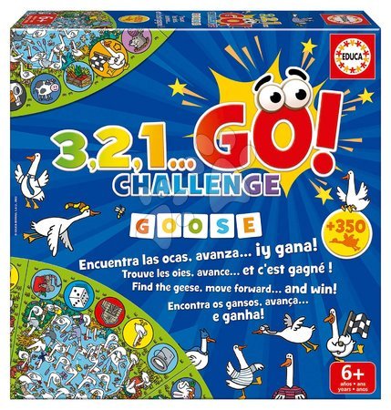 Puzzle i društvene igre - Spoločenská hra Hľadanie husí 3,2,1... Go! Challenge Goose Educa