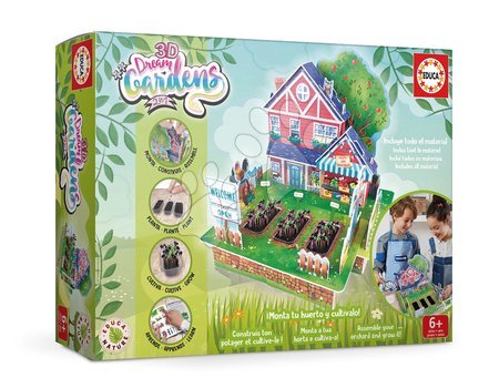 Hry na profesie - Kreatívne tvorenie 3D Dream Garden Huerto Educa