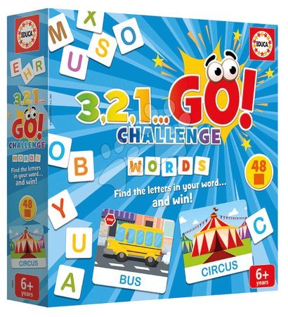 Spoločenské hry - Spoločenská hra Slová 3,2,1... Go! Challenge Words Educa