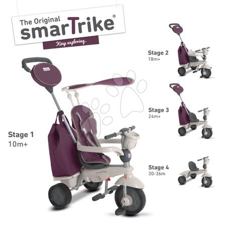 Kinderdreiräder ab 10 Monaten - Dreirad Voyage 4v1 smarTrike - 1
