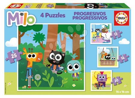 Progresszív gyerek puzzle - Puzzle Milo Progressive Educa