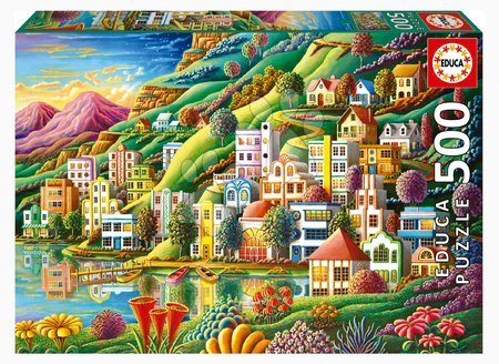 500 darabos puzzle - Puzzle Hidden Harbor Educa