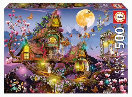 Puzzle 500 dielne - Puzzle Fairy House Educa
