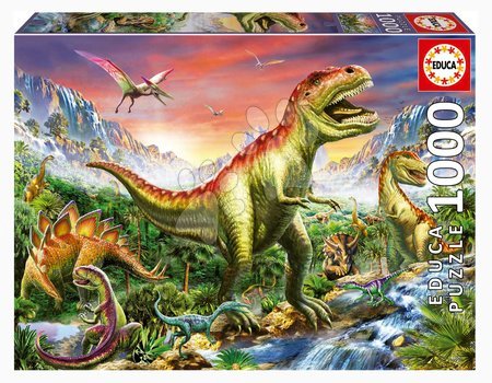 Puzzle 1000 dielne - Puzzle Jurassic Forest Educa