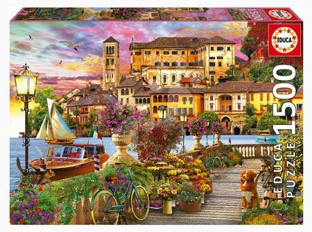 Puzzle cu 1500 de bucăți - Puzzle Italian Promenade Forest Educa