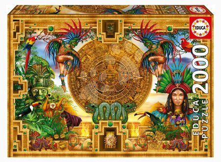 2000 darabos puzzle - Puzzle Aztec Mayan Montage Educa