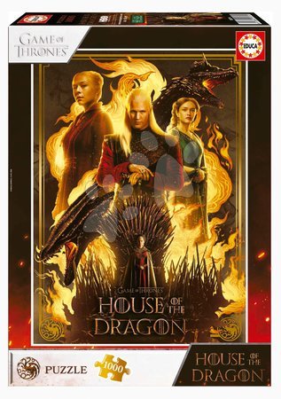 Puzzle 1000 dielne - Puzzle House of the Dragon Educa