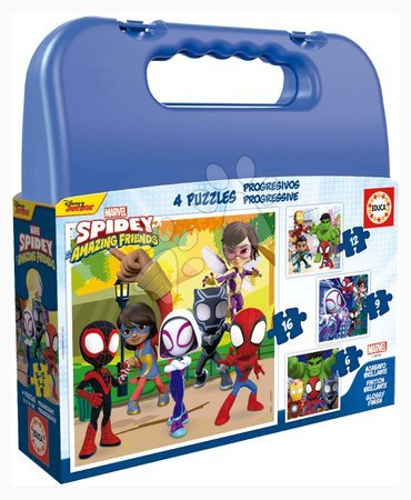 Progresivní dětské puzzle - Puzzle Spidey & his Amazing friends Progressive Educa