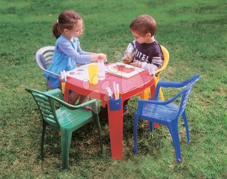 Otroško vrtno pohištvo - Miza z žepi na robovih PalPlay - 2