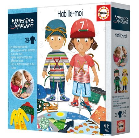 Od 3. do 6. leta - Ustvarjalni set Habille-moi Obleci svojo figurico Educa  - 2
