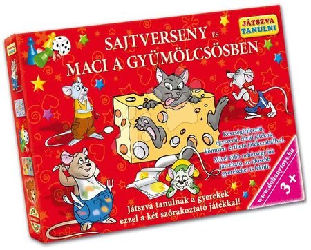 Társasjátékok - Társasjáték Játszva tanulni Sajtverseny és Maci a gyümölcsösben Dohány