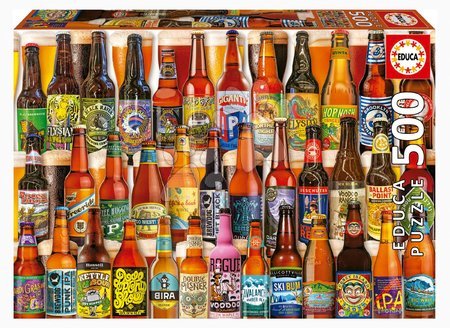 Puzzle 500 dielne - Puzzle Craft Beers Educa