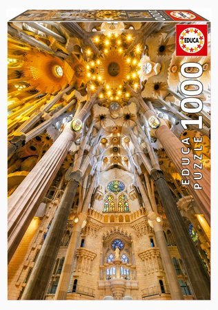 Puzzle 1000 dielne - Puzzle Sagrada Família Interior Educa