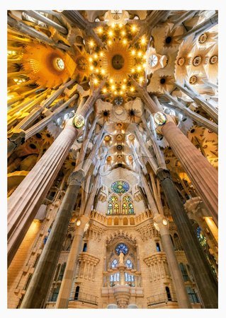 Puzzle 1000 dílků - Puzzle Sagrada Família Interior Educa_1