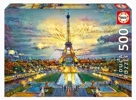 500 darabos puzzle - Puzzle Eiffel Tower Educa