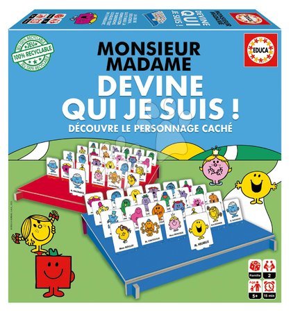 Cudzojazyčné spoločenské hry - Spoločenská hra Quess Who I Am Monsieur Madame Educa
