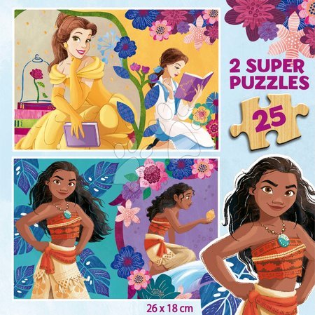 Princezné - Drevené puzzle Disney Princess Educa