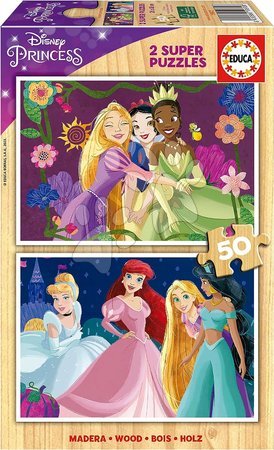Drevené Disney puzzle - Drevené puzzle Disney Princess Educa
