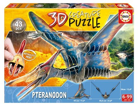 Puzzle - Puzzle dinoszaurusz Pteranodon 3D Creature Educa