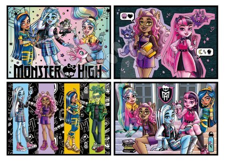 Progresivní dětské puzzle - Puzzle Multi 4 Monster High Educa_1