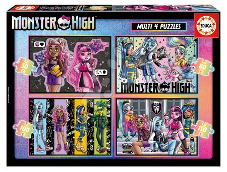 Puzzle pentru copii - Puzzle Multi 4 Monster High Educa