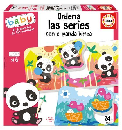 Puzzle pro nejmenší - Naučná hra pro nejmenší Sort the series with the Bimba Panda Educa