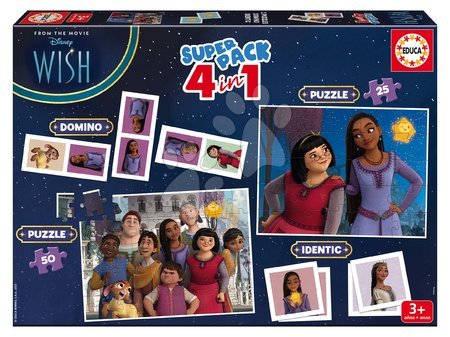 Puzzle progresiv pentru copii - Superpack 4în1 Wish Educa