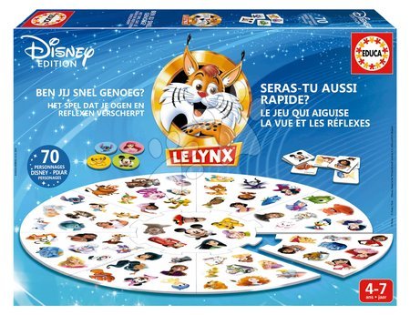 Gry w językach obcych - Gra planszowa Szybki jak Ryś Le Lynx Disney Edition Educa - 2