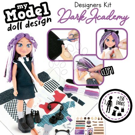 Prace ręczne i tworzenie - Twórcze tworzenie My Model Doll Design Dark Academy Educa - 1