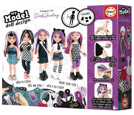 Prace ręczne i tworzenie - Twórcze tworzenie My Model Doll Design Dark Academy Educa - 4