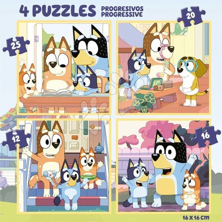 Progresivní dětské puzzle - Puzzle Bluey Progressive Educa - 1