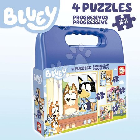 Progresivní dětské puzzle - Puzzle Bluey Progressive Educa - 3
