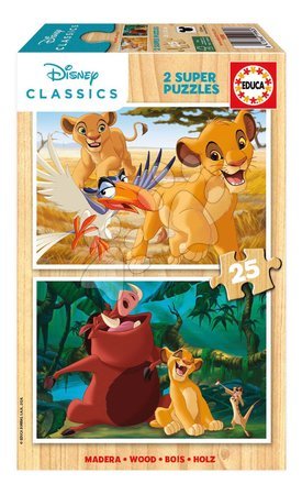 Puzzle und Gesellschaftsspiele vom Hersteller Educa | Seite 16 - Holzpuzzle König der Löwen Disney Educa