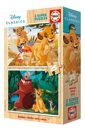 Drewniane Disney puzzle - Drewniane puzzle Król Lew Disney Educa - 3