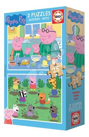 Holzpuzzle und Steckspiele - Holzpuzzle Peppa Pig Educa - 2