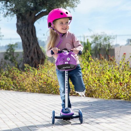 Trotinete - Trotinetă cu roți luminoase Scooter T3 Purple SmarTrike _1