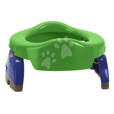 Kahlice i nastavci za WC - 0003 POTETTE PLUS® 2v1 - cestovný nočník / redukcia na WC zeleno-modrá - 2