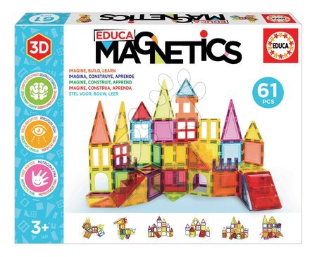 Baukästen und Bausteine | Seite 3 - 3D-Magnetbaukasten extra groß  Magnetics Building Tiles Educa 