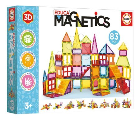 Jucării de construit BIG-Bloxx ca și lego - Joc de construit 3D magnetic extra mare Magnetics Building Tiles Educa - 4