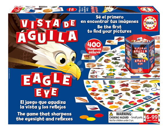 Cudzojazyčné spoločenské hry - Spoločenská hra Orlí zrak My first Eagle Eye Educa