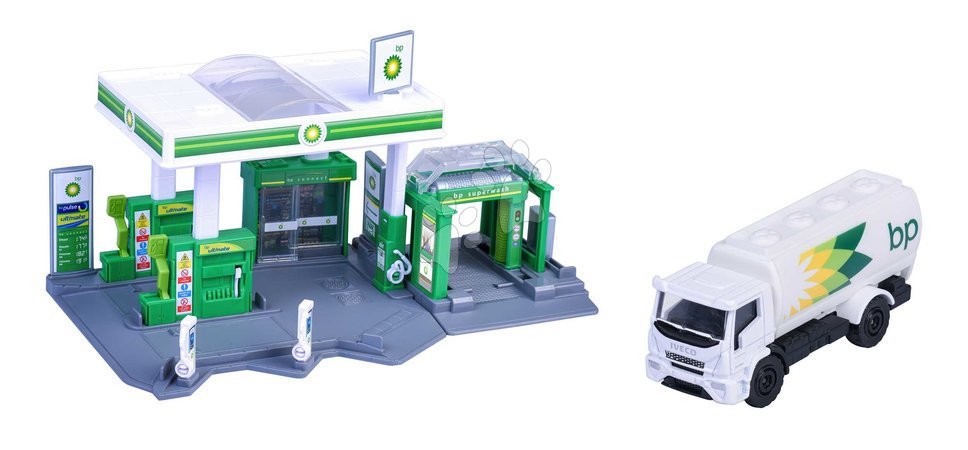 Ab 3 bis 6 Jahren - Garáž čerpacia stanica s umývačkou BP Petrol Station Majorette