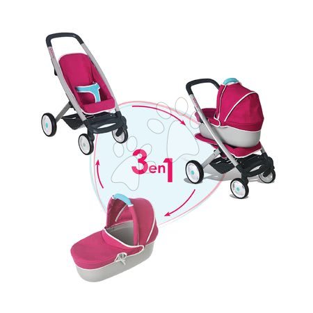 Kočárky pro panenky sety  - Set kočárek pro panenku Maxi Cosi & Quinny 3v1 Smoby - 1