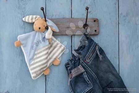 Hračky na mazlení DouDou - Plyšový králíček loutkové divadlo Blue Denim-Doudou Kaloo - 8