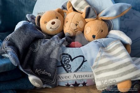 Hračky na mazlení DouDou - Plyšová myška na mazlení Blue Denim-Doudou Kaloo_1