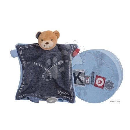 Hračky pre najmenších - Plyšový medvedík bábkové divadlo Blue Denim-Doudou Kaloo_1