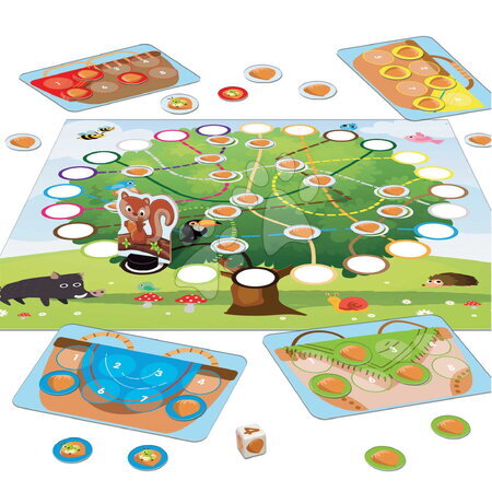 Spoločenské hry | Strana 3 - Spoločenská hra Zbieranie orieškov Think 1,2,3 Nuts Educa_1