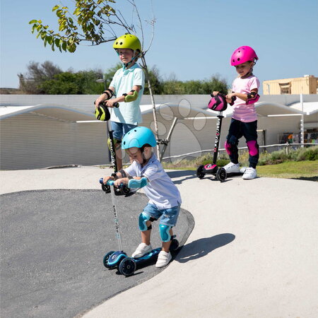 Háromkerekű rollerek - Háromkerekű roller világító kerekekkel és hátizsákkal T5 Pink smarTrike - 14