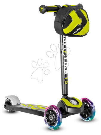 Scooters - Scooter de 3 rodas com rodas iluminadas e mochila T5 Green smarTrike